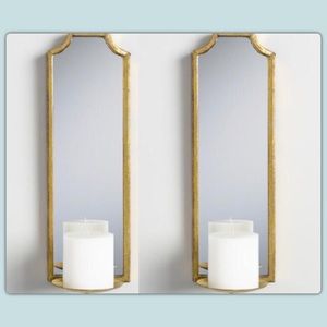 World Market Antique Gold Emma Wall Candle Sconce